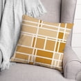 thumbnail image 3 of Creative Products Mustard Geo Grid 18x18 Indoor / Outdoor Pillow, 3 of 3