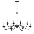 thumbnail image 4 of Millennium Lighting Inc Millennium Lighting Delvona 8-Light Chandelier in Modern Gold or Matte Black Matte-Black, 4 of 10
