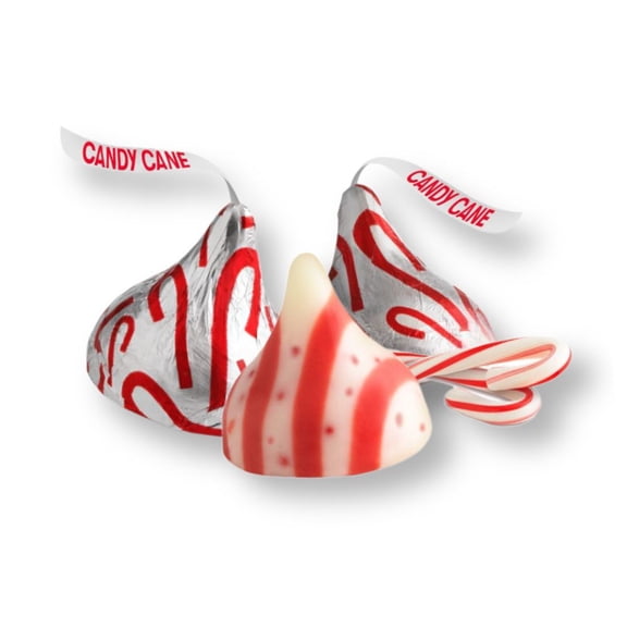 Hershey's Kisses Candy Cane Mint Candy with Stripes & Candy Bits, 5 lb