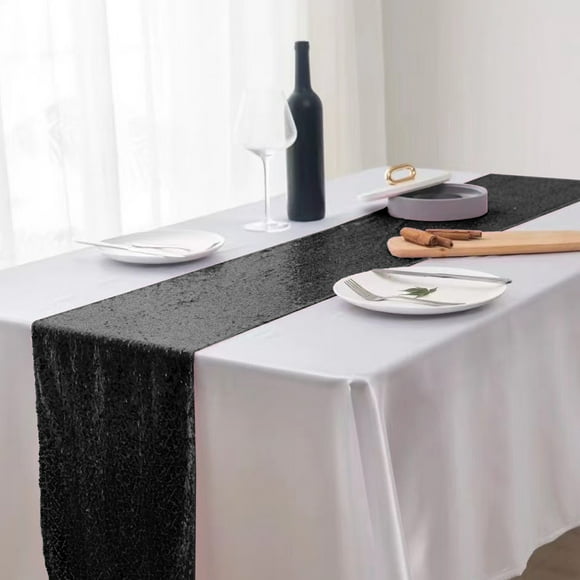 Bandera De Mesa Con Purpurina Para Bodas Y Fiestas, 30 X 180 Cm, Colores Vibrantes Y Acabado Brillante, Dise O Elegante, Ideal Para Celebraciones Y Eventos, a Ade Brillo, Ideal Para Fiestas
