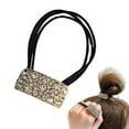 thumbnail image 5 of 2Pcs Hair Ties Shiny Rhinestone Decor Elastic Ponytail Holder Sparkling Bling Hair Rope Hair Accessories, 5 of 8