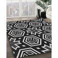 thumbnail image 3 of Ahgly Company Tapis d'Intérieur Lavables en Machine, Rectangle Transitionnel de Nuit, Noir, 4' x 6', 3 of 7