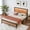White-Full, variant on Full Size Bed Frame with Rattan Headboard and Footboard, Platform Full Bed Frame with Safe Rounded Corners, Strong Metal Slats Support, Mattress Foundation, Noise-Free, White