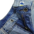 thumbnail image 3 of KIDSCOOL SPACE Big Girls Boys Jeans Shorts,Ripped Frayed Cut Hem Cute Summer Denim Pants,Light Blue,11-12 Years, 3 of 5