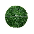 thumbnail image 5 of Artificial Boxwood Topiary Trees (Set of 2) - 19.75 Inch UV Resistant Indoor Outdoor Faux Plants for Home, Office, Living Room & Garden Decor Green + Plastic, 5 of 8