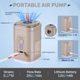 thumbnail image 4 of Mini Air Pump for Inflatables Portable, Electric Type-C Rechargeable Quickly Inflate Deflate for Pool Floats Air Mattress Swimming Ring Vacuum, 4 of 7