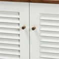 thumbnail image 5 of Bowery Hill Walnut Finished 8-Shelf Wood Shoe Cabinet, 5 of 10