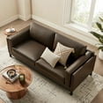 thumbnail image 5 of Modway Roscoe 81 inch Vegan Leather Sofa in Brown, 5 of 10