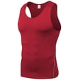 thumbnail image 4 of Afdoent Tank Tops Men Performance Athletic Compression Tank Top For Workout Basketball Gym Running Fitness Sleeveless Shirt Wicking Activewear Fashion Classic, 4 of 4