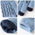 thumbnail image 4 of BKQCNKM Gloves for Cold Weather Winter Gloves Screen Gloves for Winter Thermals Plus Fleece Knit Cycling Gloves Winter Gloves Women, Blue One Size, 4 of 4