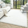 thumbnail image 5 of TWINNIS Fluffy Rug Carpets Soft Shaggy Area Rug Indoor Floor Rugs for Kids Room Comfy Cute Nursery Rug 6' x 9', Cream White, 5 of 7