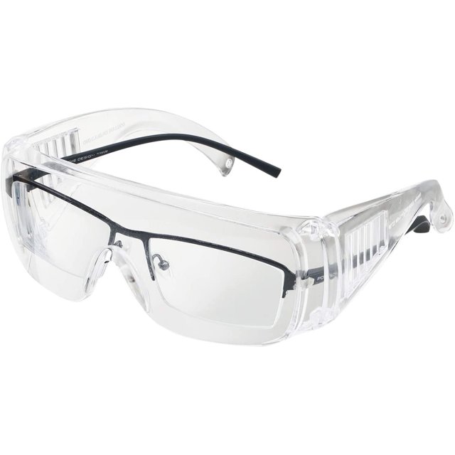 Gafas de seguridad para usuarios de gafas, protección contra el viento y los rayos UV, gafas de visión completa, gafas EN166, gafas de esmerilado para conducción, laboratorio, obras de const JFHHH pequeña