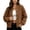 Brown, variant on Levmjia Women's Fuzzy Sherpa Jacket Snap Button Up Bomber Coat Warm Outerwear with Pockets