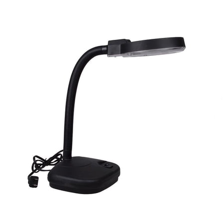 Black Tabletop Gooseneck Magnifying Lamp Magnifier 5X 10X ...