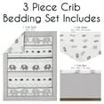 thumbnail image 2 of Sweet Jojo Designs Boho Elephant Grey White Crib Bedding Set 3 Piece Set, 2 of 6