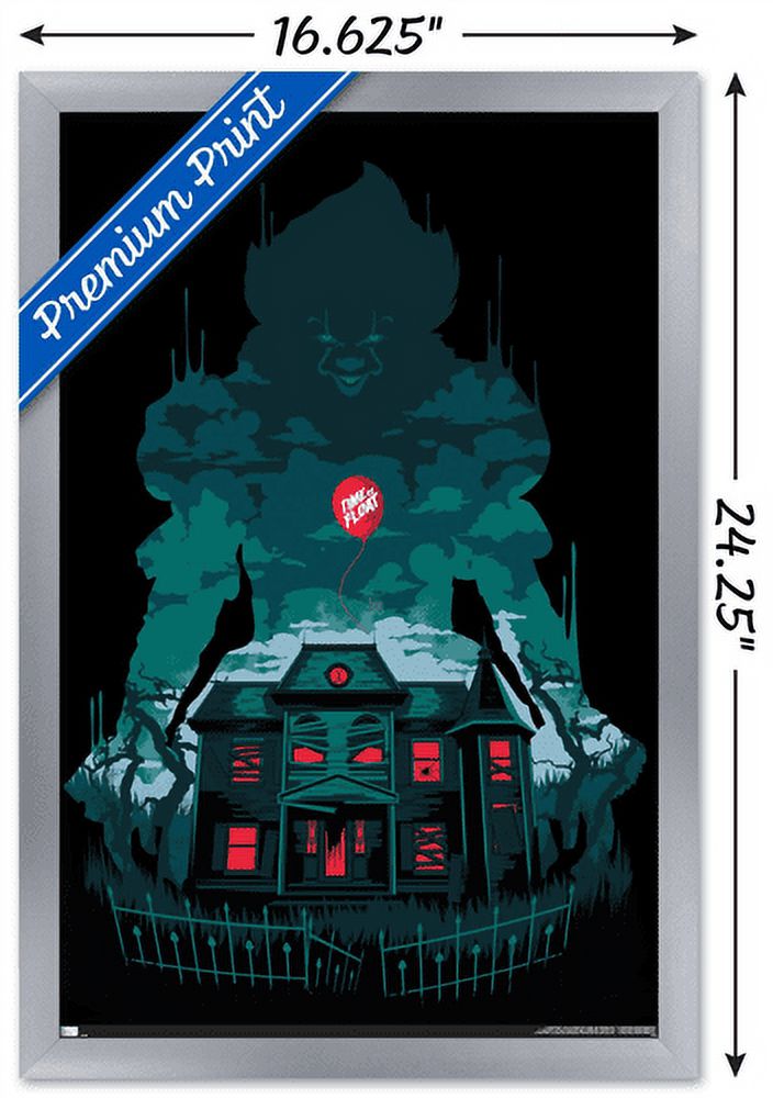 IT - House Wall Poster, 14.725" x 22.375", Framed