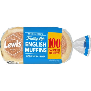 Lewis Bake Shop Healthy Life White English Muffins, 8 oz, 4 Count