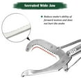 thumbnail image 5 of IC ICLOVER [2 in 1] 47 inch Foldable Snake Tongs + 39 inch Collapsible Snake Hook, Wide Jaw Reptile Snake Catcher Stick Handling Tool - Stainless Steel, 5 of 13