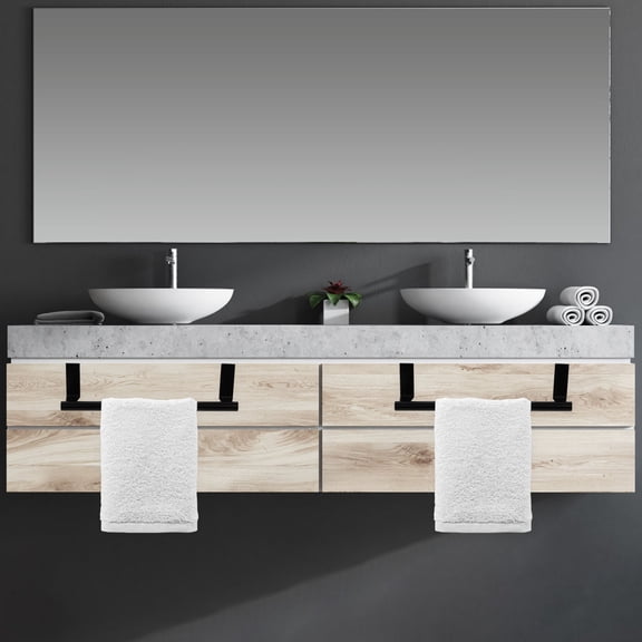 STRANDCHIC 2Pcs Hand Towel Rack Simple Design Stainless Steel for Bathroom Organization and Storage