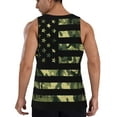 thumbnail image 3 of Fotbe American Flag Camo Pattern Men's Quick Dry Workout Tank Top Gym Muscle Tee Fitness Bodybuilding Sleeveless T Shirt Breathable Workout Shirt-Small, 3 of 9