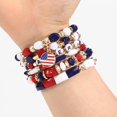thumbnail image 4 of PJRYC Bohemian Bracelets for Women Stretch Multilayer Colorful Beads Bracelet with Charm Jewelry, 4 of 16