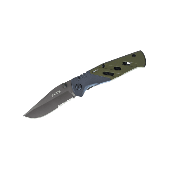 Buck Knives 0736GRXWM Trekker XLT folding knife with pocket clip