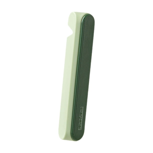 Funda protectora de mano para cuchillos, herramienta auxiliar con afilador, protector de mano para cortar y picar Verde