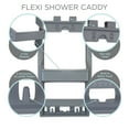 thumbnail image 6 of Bath Bliss Multi Hanging Option Plastic Shower Organizer, Gray, 6 of 10
