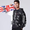 thumbnail image 3 of Sudadera con capucha para hombre, ropa técnica, hip hop, ropa urbana, sudaderas con capucha, estampado de patchwork, jersey de manga larga, sudadera japonesa, otoño invierno, 3 of 5