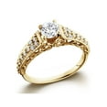 thumbnail image 2 of 5/8ct Vintage Diamond Engagement Ring 14K Yellow Gold, 2 of 4