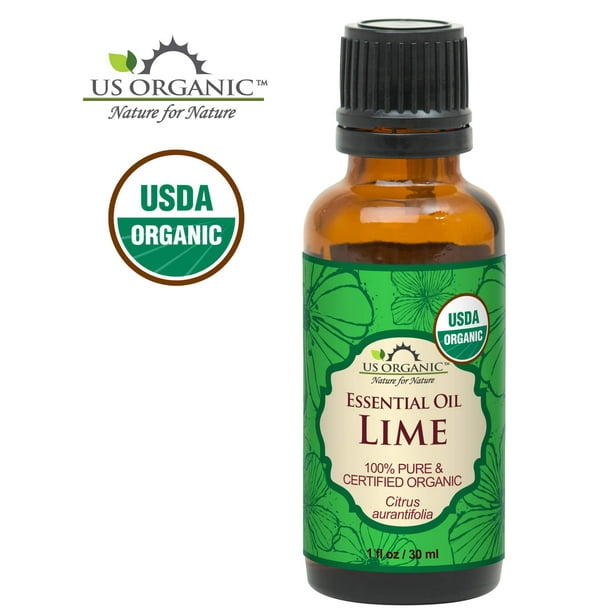 100 Pure Certified USDA Organic Lime Essential Oil