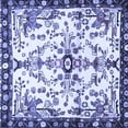 thumbnail image 1 of Ahgly Company Machine Washable Indoor Square Animal Blue Traditional Area Rugs, 4' Square, 1 of 4