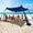 Navy, variant on COMMOUDS Beach Tent Canopy, UPF50  Portable Pop-up Sun Shelter, Easy Setup Sunshade with 4 Aluminum Poles (7x7FT, Skyblue)