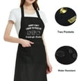 thumbnail image 5 of Funny Waterdrop Resistant Aprons for Women with 2 Pockets, Adjustable Bib Chef Kitchen Apron for Cooking Baking, 5 of 6