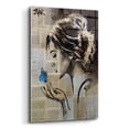thumbnail image 2 of Epic Art 'A Little Blue Hope' by Loui Jover, Acrylic Glass Wall Art, 16"x24", 2 of 8