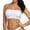 White, variant on Plus Size Strapless Bandeau Stretchy Cotton Removable Padded Daily Summer Underlayer Top Padded Tube Tops For Women
