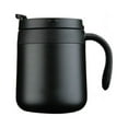 thumbnail image 1 of Wosthever Frasco al vacío taza de café portátil hogar escuela Camping interior exterior botella de agua aislada bebida taza térmica con asa Juegos de servir café y té Negro 350ml, 1 of 6