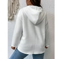 thumbnail image 2 of BLCHUNen Womens Sweatshirts 1/4 Zip up Hooded Pullover Casual Fall Workout Active Running Sports Long Sleeve Tops, 2 of 4