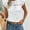 White, variant on ZOELNIC Women Summer Eyelet Tops Dressy Casual V Neck Ruffle Cap Sleeve Shirts Lace Embroidered Blouses, S