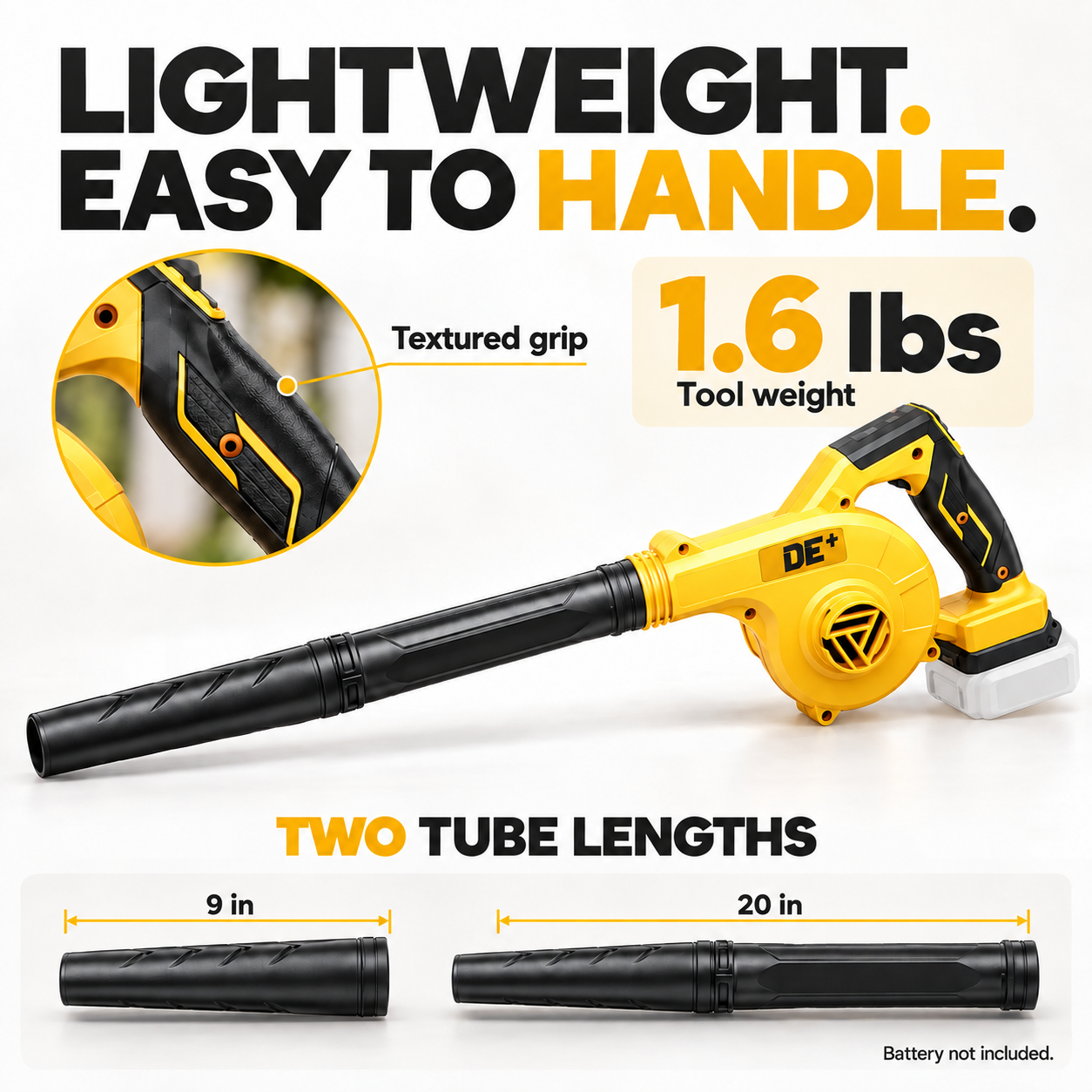 VANQUE Cordless Leaf Blower for DeWalt 20V Batteries photo 8