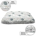 thumbnail image 3 of Scandinavian Pet Bed, Style Cartoon Scene with Bear and Stars Love You to the Moon Words, Chew Resistant Pad for Dogs and Cats Cushion with Removable Cover, 24" x 39", Multicolor, by Ambesonne, 3 of 4