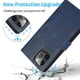 thumbnail image 4 of Funda tipo cartera de PU con tapa para iPhone 14 Pro, con cordón, ranuras para tarjetas, función atril, compatible con carga magnética, anticaídas y protección total., 4 of 5