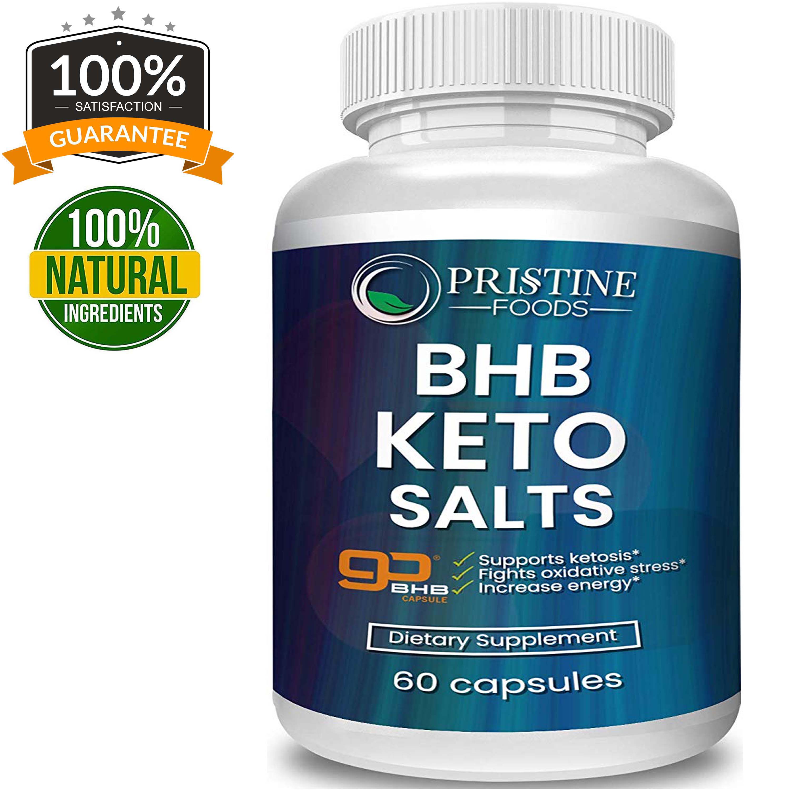 Pristine Food's Keto Pills Advanced Weight MGMT BHB Salt Natural