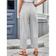 thumbnail image 2 of jinghuiyue Womens Baggy Wide Leg Pants Casual Loose Elastic High Waisted Palazzo Harem Pants with Pockets M, 2 of 7