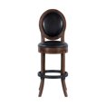 thumbnail image 1 of Home Fare Overland Fabric Upholstered Swivel Barstool in Brown, 1 of 3
