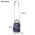 thumbnail image 2 of FORMRS Crossbody Bag for Women Quilted Travel Shoulder Cell Phone Purse with Chain Strap Handbag, Purple Street, 2 of 7
