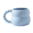 thumbnail image 4 of Taza de café de cerámica creativa de 280 ml, tazas de té, tazas de café para té, café y zumo. Azul, 4 of 9