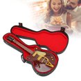 thumbnail image 1 of Miniature Electric Guitar Model, Dollhouse Guitar Model Decoration Basswood Simualted  For Study, 1 of 8