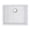 Total White, variant on Transolid ZTSB2218-1T Zero 22in x 18in silQ Granite Integral/Dual Mount Single Bowl Kitchen Sink with 0 Holes in Total White