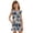 Blue Yellow Branch, variant on ZIATUBLE4S Girls Summer Casual Short Jumpsuit Outfit Button Round Neck Playsuit for Girl Kids 7-8 Y, Ruffle Sleeve Elastic Waist Design One-Piece Romper, Leopard Bow Print